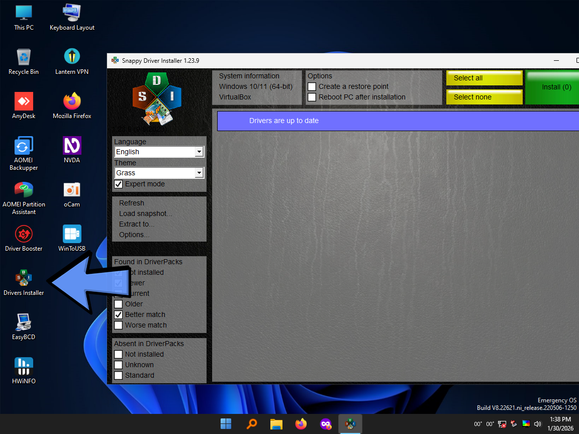 Driver Installer Screenshot